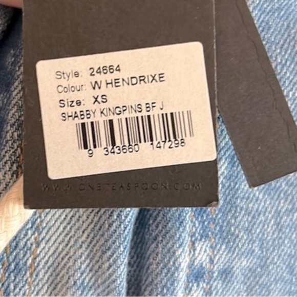 NWT One Teaspoon Kingpins Boyfriend Jeans In Hendrix XS - Picture 10 of 12